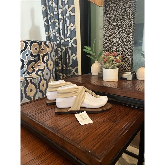 Sanuk Sz 6 Yoga Sling Ella Natural Tan Womens Sandal New Minimalist Rare - Picture 4 of 8